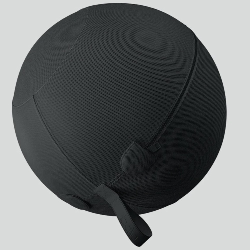 NWT Bala Balance Ball in Charcoal Grey, Exercise Yoga Ball , PVC with cover
